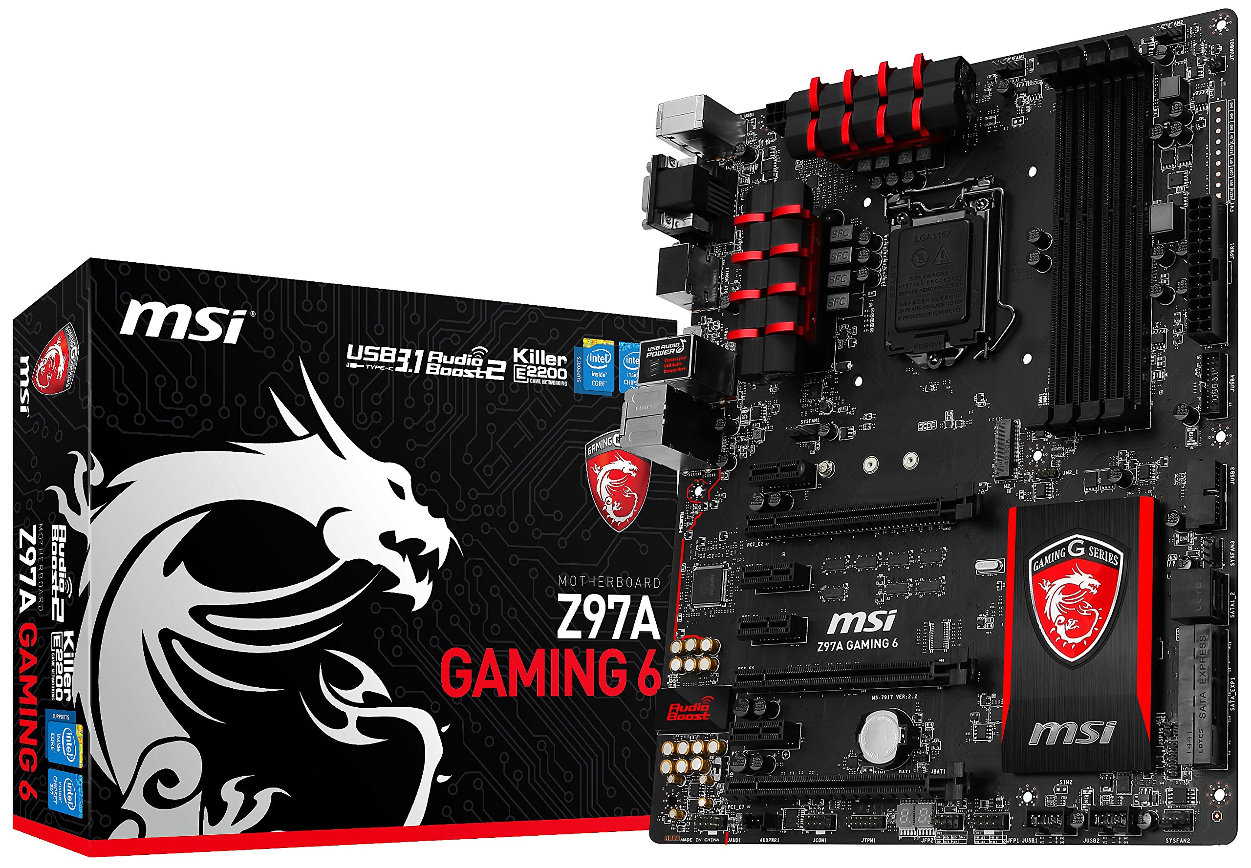 Amazon.com: MSI ATX DDR3 2600 LGA 1150 Motherboards Z97A Gaming 6